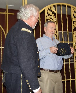 Trooper Springer receives kepi with insignia